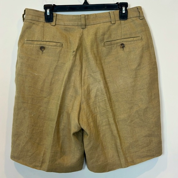 Brooks Brothers Men's 100% Irish Linen Flat Front Shorts 33 Waist 9 Inseam - Picture 4 of 7